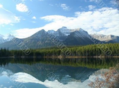 Mountain reflections, Lake Hector