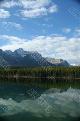 Mountain reflections, Lake Hector