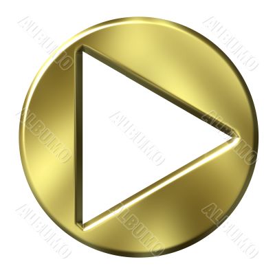 3D Golden Arrow Button