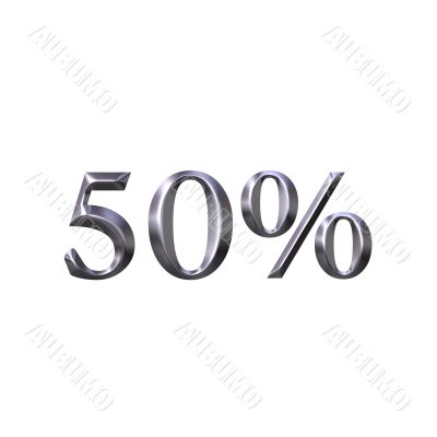 3D Silver 50 Percent