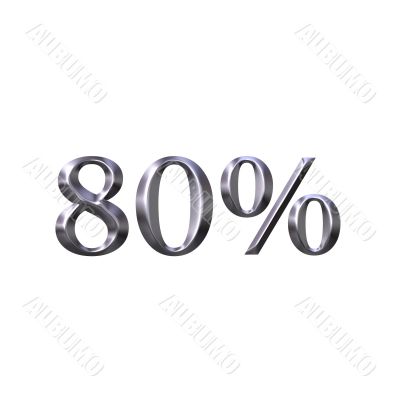 3D Silver 80 Percent