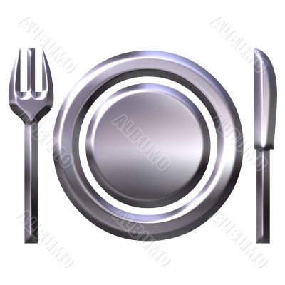 3D Silver Food Concept