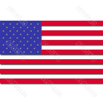 3D USA Flag