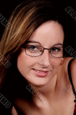 Portrait of a woman in glasses