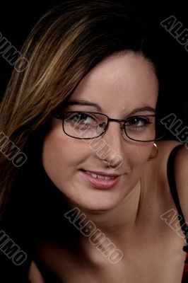 woman in glasses