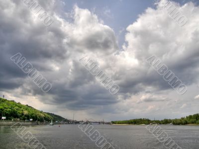 The river Dnepr. Kiev.