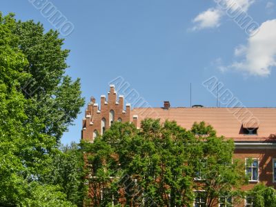 An ancient part of city. Poland.