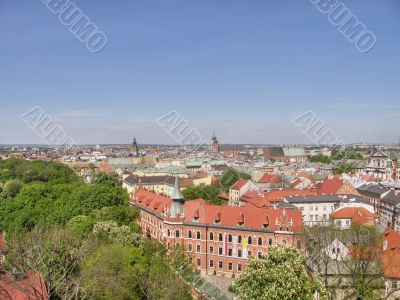 Krakow. An ancient part of city.