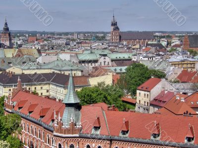 Krakow. An ancient part of city.