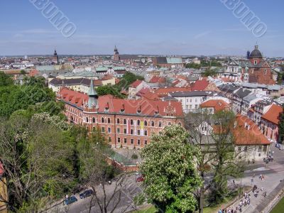 Krakow. An ancient part of city.