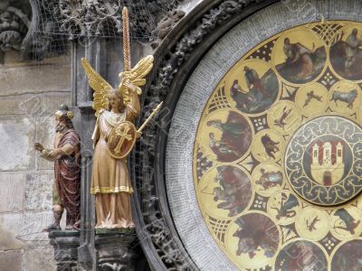 Ancient watches. Prague.