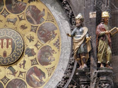 Ancient watches. Prague.