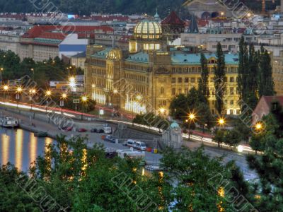 Night Prague. Old city.