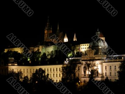 Night Prague. Old city.