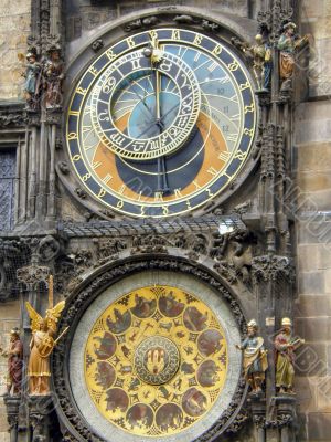Ancient watches. Prague.