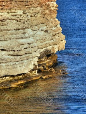 Beautiful sea coast. The western Crimea.