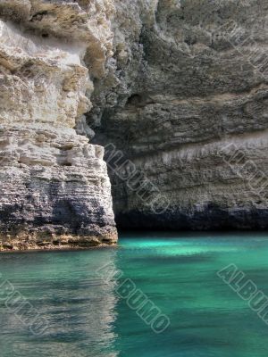 Beautiful sea coast. The western Crimea.