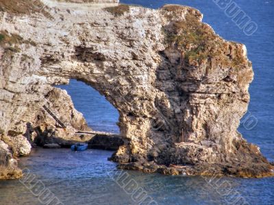 Beautiful sea coast. The western Crimea.