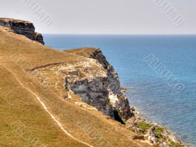 Beautiful sea coast. The western Crimea.