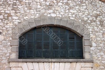 Window in stone