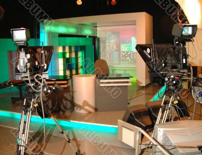 The television studio