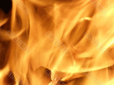 Flames or fire