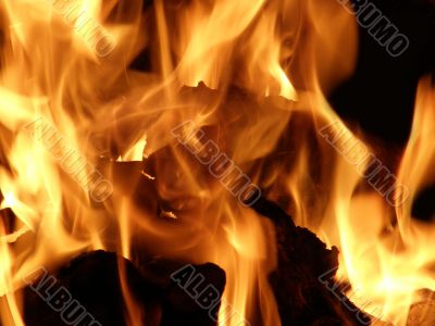 Flames or fire