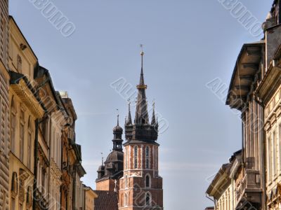 Krakow. An ancient part of city.