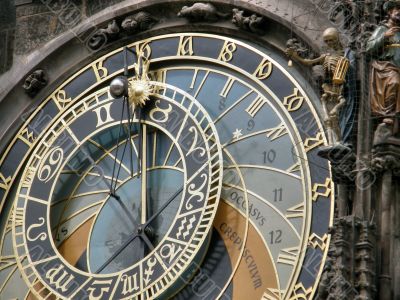 Ancient watches. Prague.