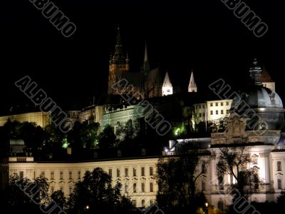 Night Prague. Old city.