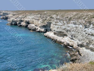 Beautiful sea coast. The western Crimea.