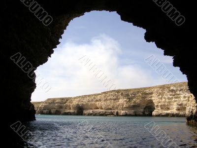 Beautiful sea coast. The western Crimea.