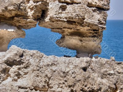 Beautiful sea coast. The western Crimea.