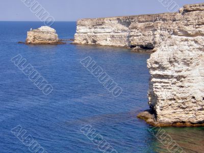Beautiful sea coast. The western Crimea.