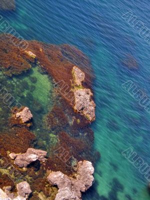 Beautiful sea coast. The western Crimea.