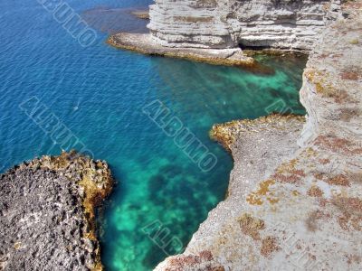 Beautiful sea coast. The western Crimea.