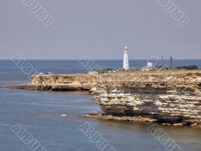 Beautiful sea coast. The western Crimea.
