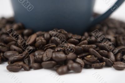 Coffee Cup and Beans