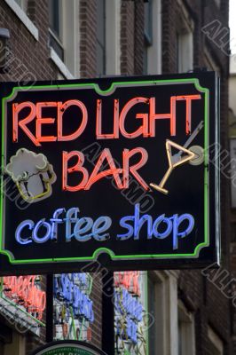 Red light sign - Amsterdam