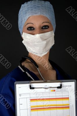 Surgeon with mask