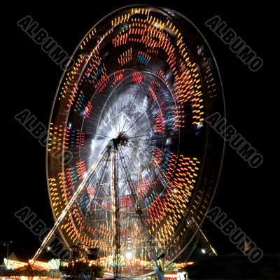 Ferris wheel at night