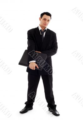 businessman with black folder #2