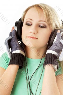 teenage girl in headphones #2