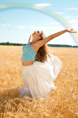 fresh wind and big rainbow