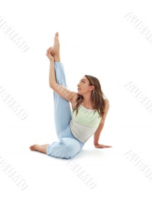 krounchasana heron pose