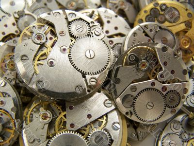 Some clockworks.