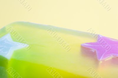Jelly soap abstract