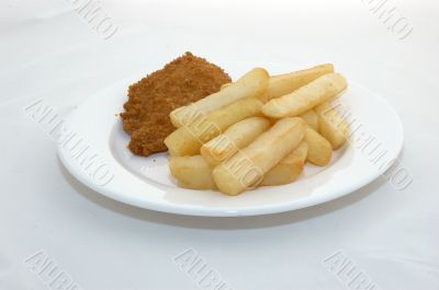 chicken and chips