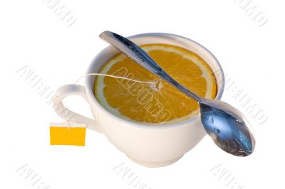 The cup of orange