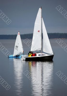 Two sailing boat